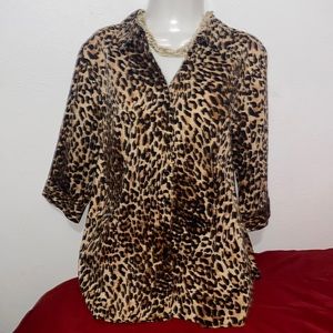 Lane Bryant leopard print top